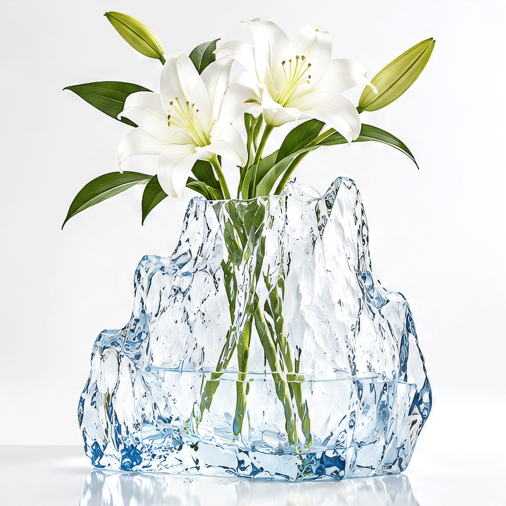 VELOQIAO® Glacier Peak Crystal Vase