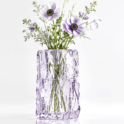 VELOQIAO® Lavender Ice Crystal Vase