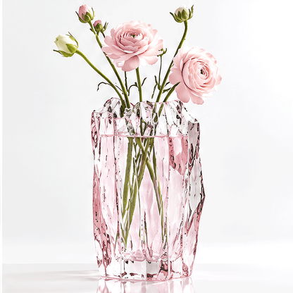 VELOQIAO® Rose Ice Crystal Vase
