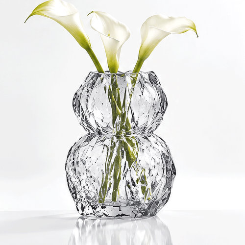 VELOQIAO® Ice Gourd Crystal Vase