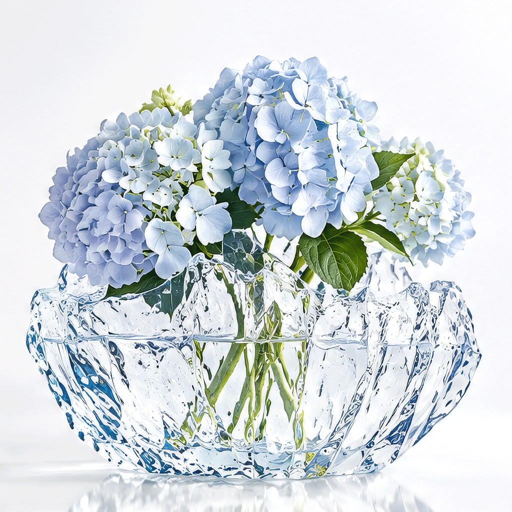 VELOQIAO® Ice Basin Crystal Vase