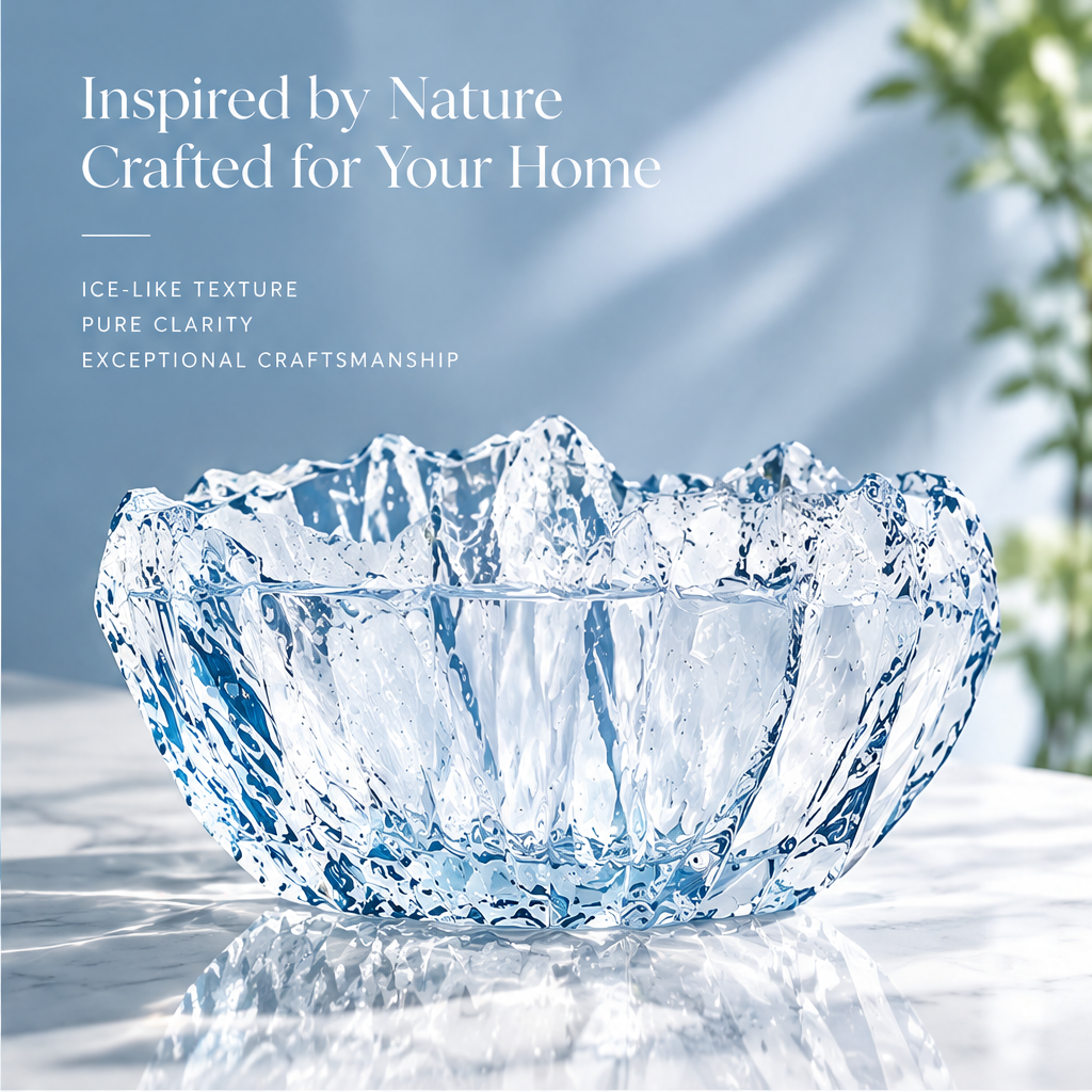 VELOQIAO® Ice Basin Crystal Vase