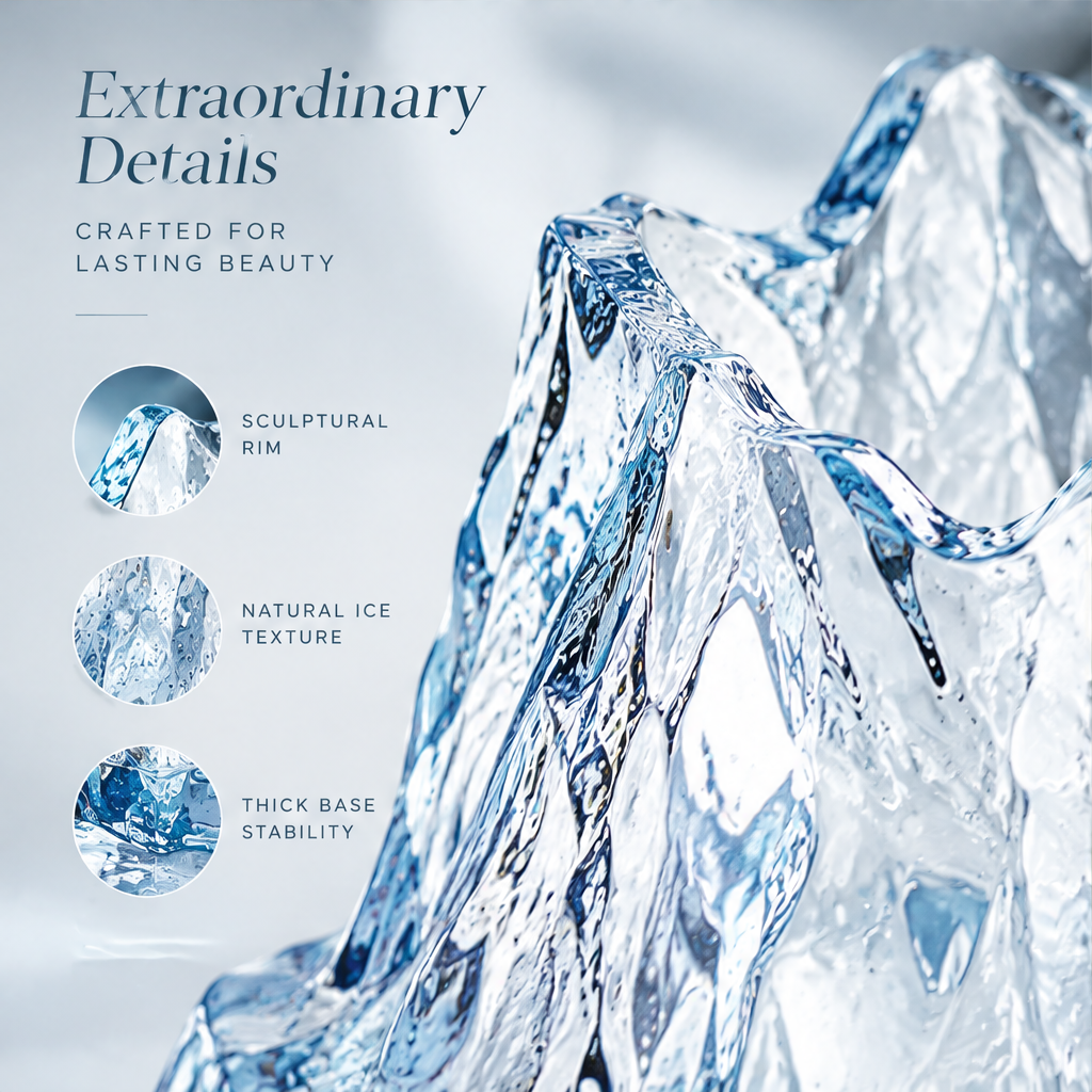 VELOQIAO® Glacier Peak Crystal Vase