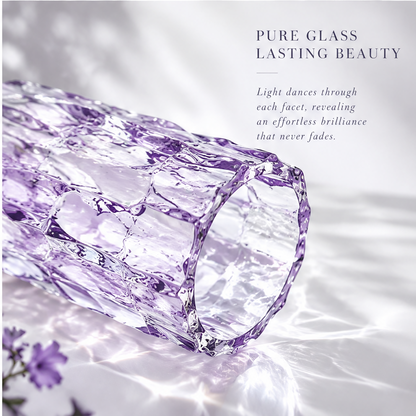 VELOQIAO® Lavender Ice Crystal Vase