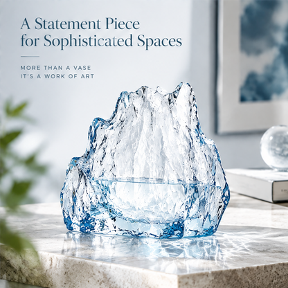 VELOQIAO® Glacier Peak Crystal Vase