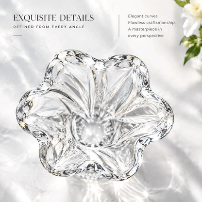 VELOQIAO® Crystal Trumpet Vase